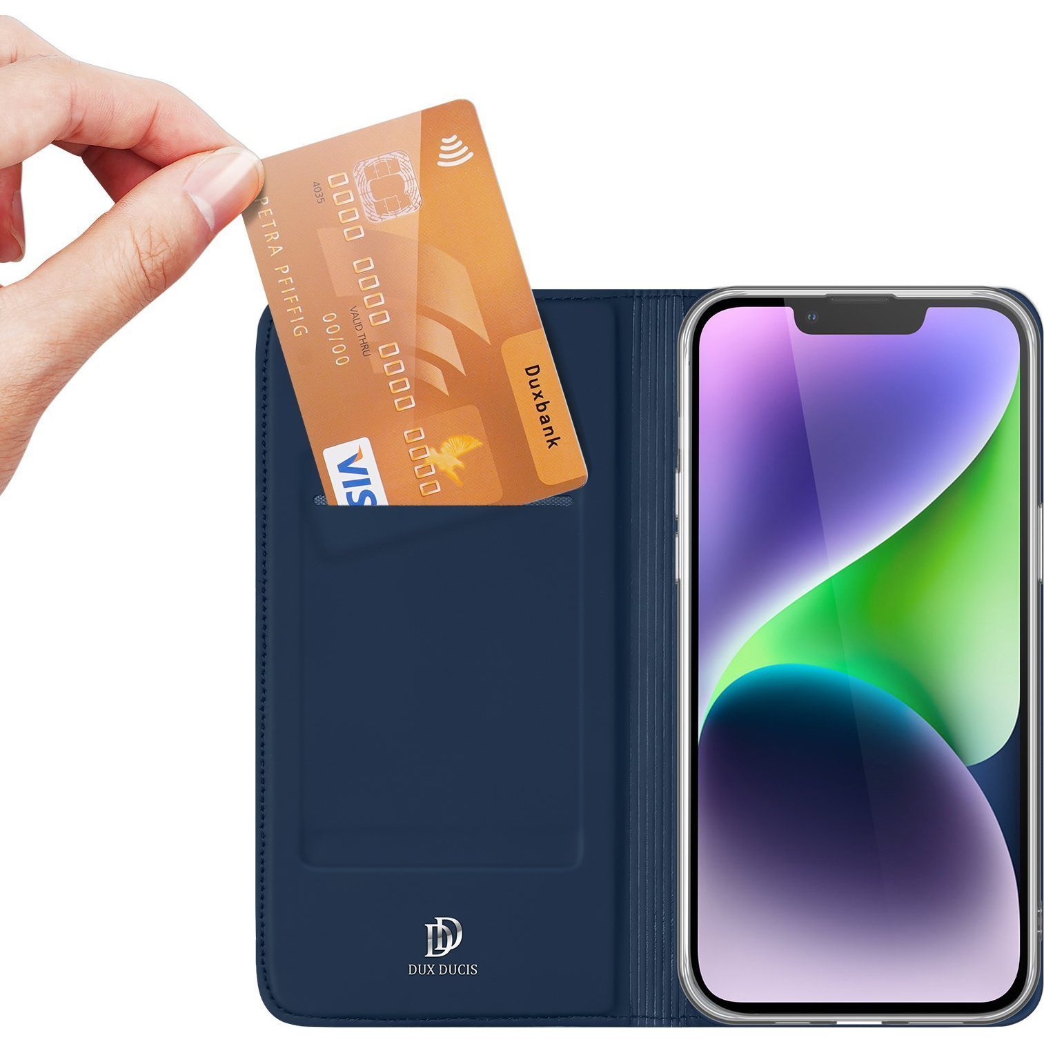 Dux ducis GP-144816 Tok - Apple iPhone 15, Asztali Tartós, Kék (6934913025369)