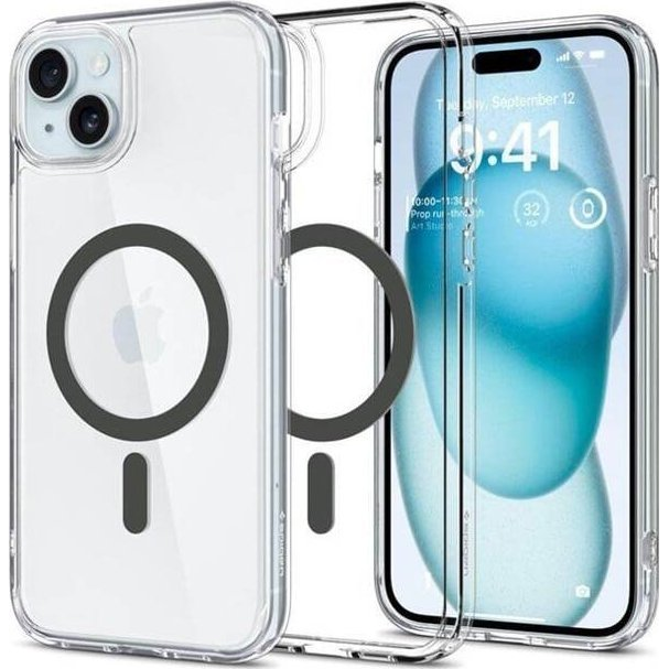 Spigen Ultra Hybrid MagFit do iPhone 15 Plus Telefon tok - Átlátszó (ACS06662)