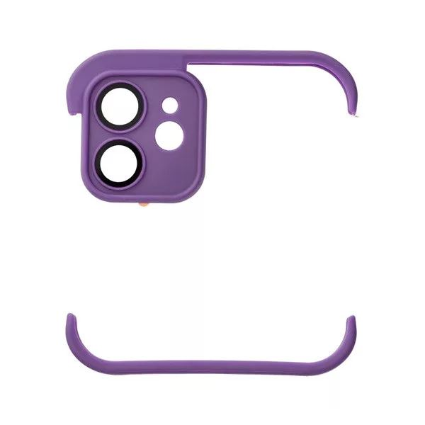 Mini bumper Apple iPhone 12 szilikon tok lila (74459) (MI74459)