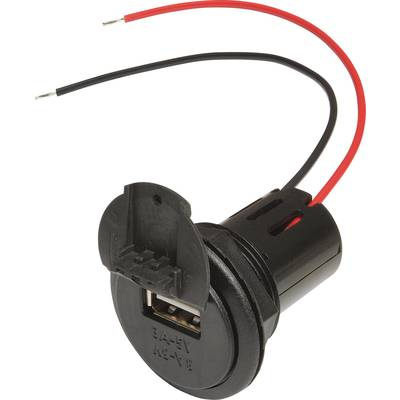 Beépíthető USB dugaszoló aljzat 12/24V, fedéllel, 3A, Procar (67331601)