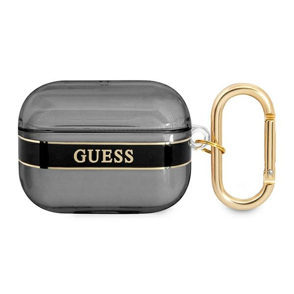 GUESS OVITEK ZA AIRPODS PRO 1 2 3 4 STRAP COLLECTION BLACK