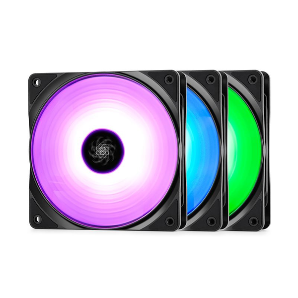 DeepCool RF120-3in1 Кутия на компютър Вентилатор 12 см Черен 3 броя