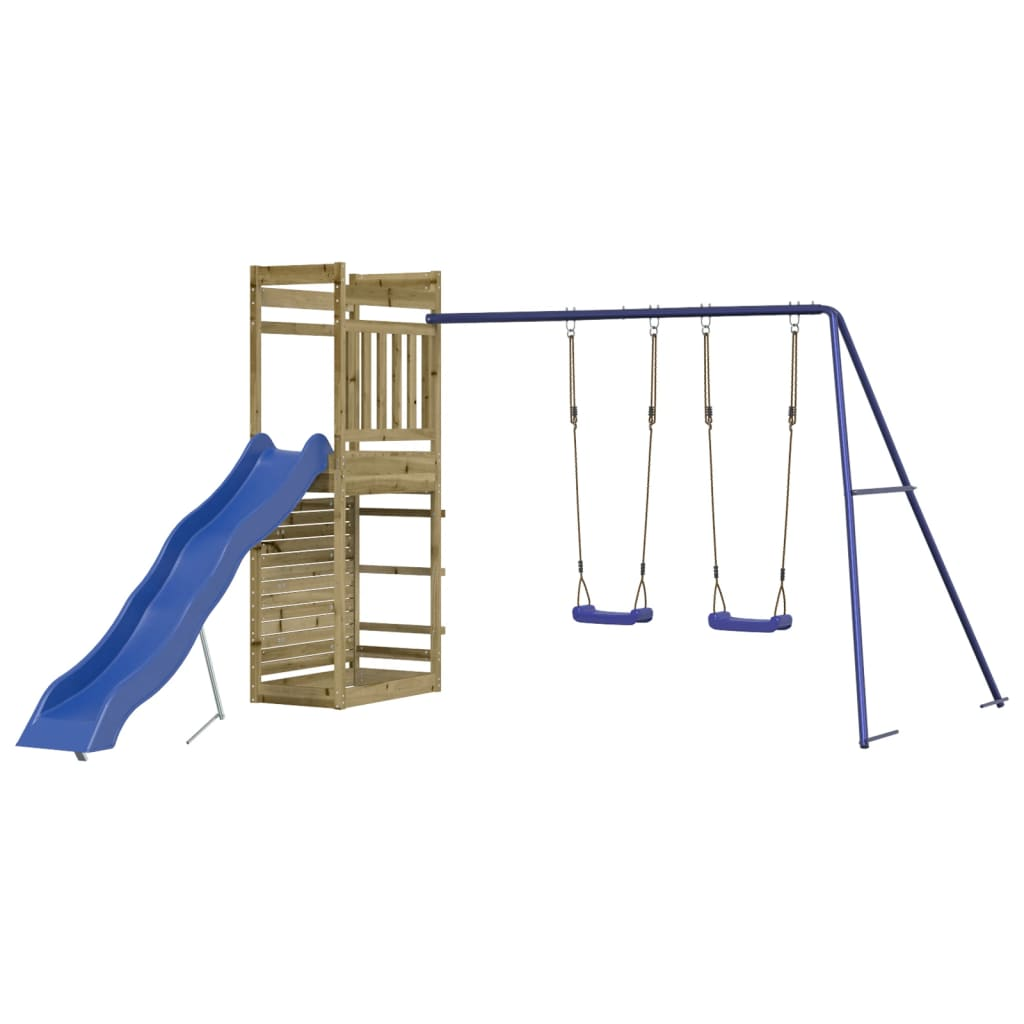 impregnált fenyőfa kültéri játszószett (3157008)