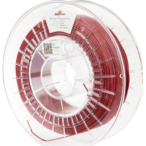 Spectrum Filaments 80272 PLA Glitter 3D nyomtatószál PLA glitter késedelem nélkül 1.75 mm 500 g Acélkék, Kék 1 db (80272)