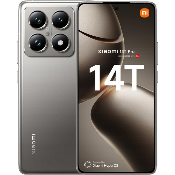Xiaomi 14T Pro okostelefon - 6,67" AMOLED 144Hz, 12GB, 1TB, Dual SIM, Titan Gray