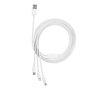 Baseus 3 az 1-ben USB-A --> USB-C/Lightning/Micro USB kábel 0,5 m fehér (P10320105221-01)