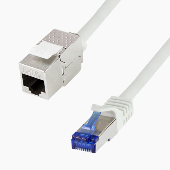 LogiLink CC5032S cavo di rete Grigio 1 m Cat6a S/FTP (S-STP) Rotondo