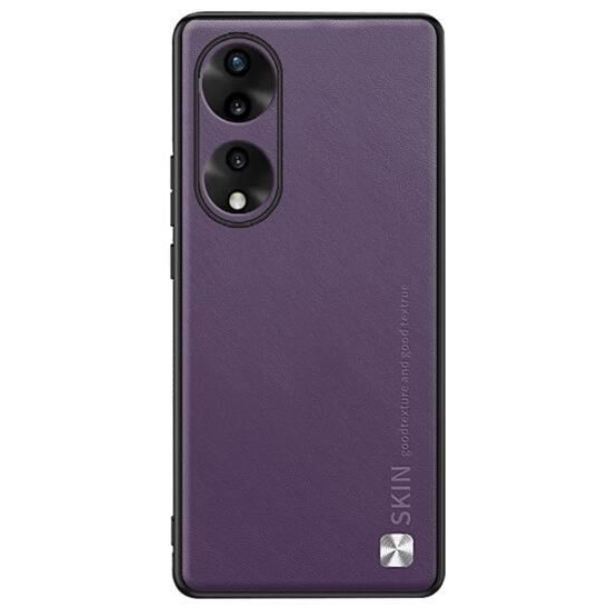 Gigapack Honor 90 5G bőr hatású szilikon tok lila (GP-147948) (GP-147948)