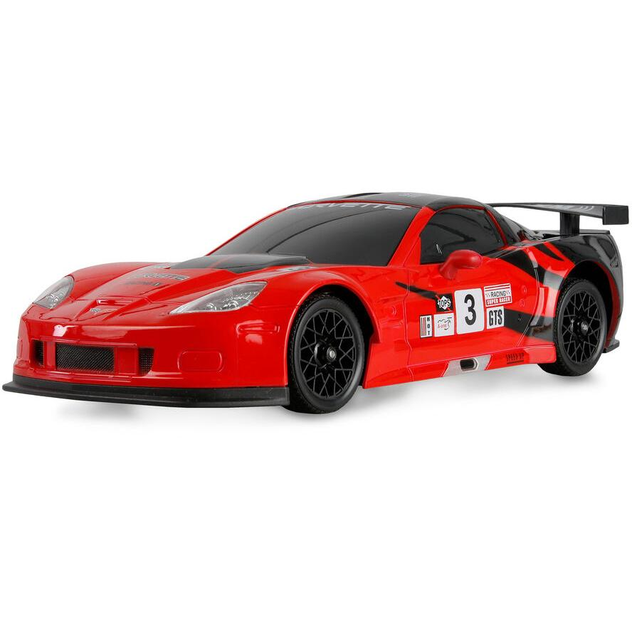 Amewi 1:18 RC modellautó Elektro Drift Corvette C6.R Drift Car Piros Brushed 4WD RtF 2,4 GHz Akkuval és töltőkábellel, Takarékos készlet (21121)
