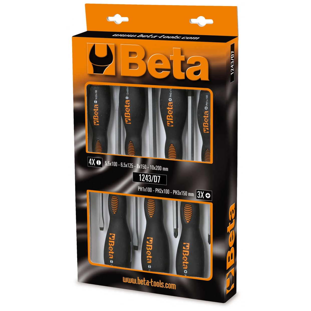 Csavarhúzó készlet Beta 1243/D7 7db-os (1243-D7)