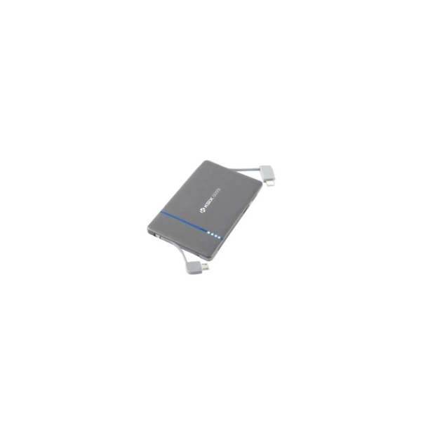 KSIX Powerbank 5000 mAh;beépített lightning/mUSB