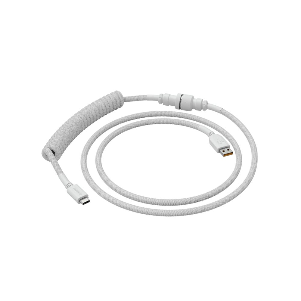 Glorious USB-C billentyűzet spirálkábel fehér (GLO-CBL-COIL-WHITE) (GLO-CBL-COIL-WHITE)