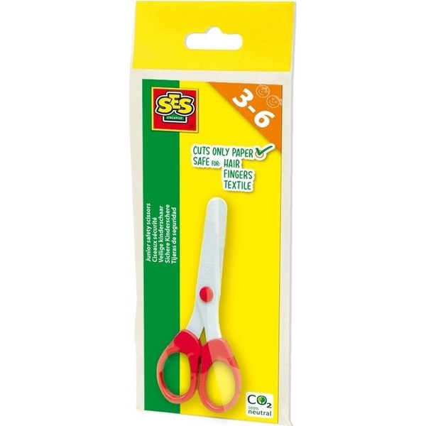 SES Creative SES Safety Scissors Forbici per attività manuali Taglio a zig zag Rosso