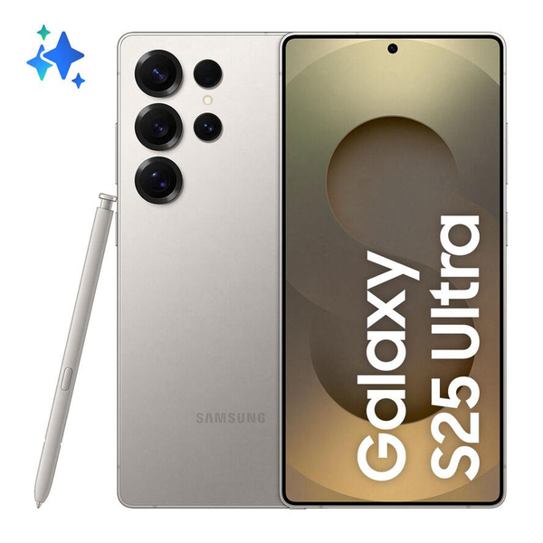 Samsung Galaxy S25 Ultra 17,5 cm (6.9") Dual SIM Android 15 5G USB Type-C 12 GB 512 GB 5000 mAh Grå, Titanium