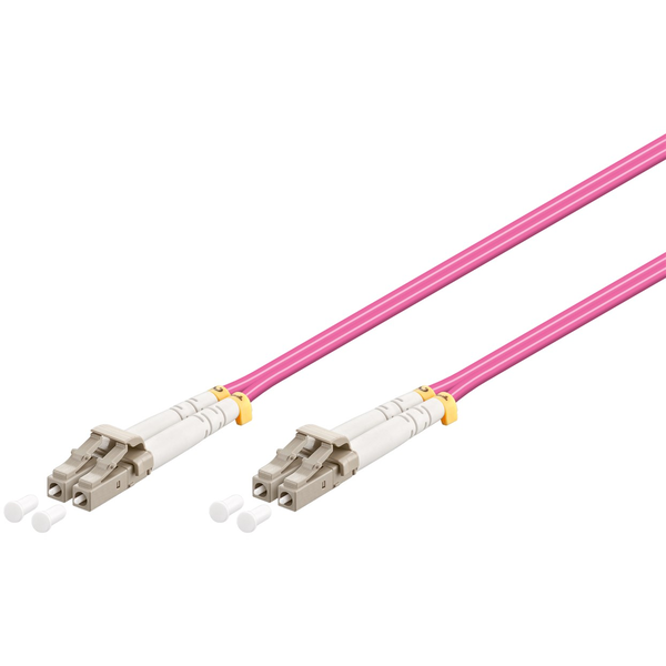 Goobay 95936 optikai patch kábel OM4 Duplex 3m - Lila