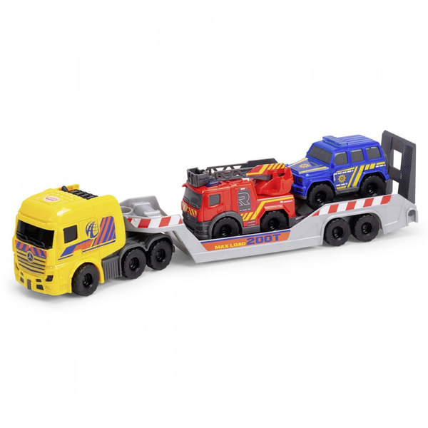 Dickie Toys Teherautós pótkocsi vészhelyzeti járművekkel