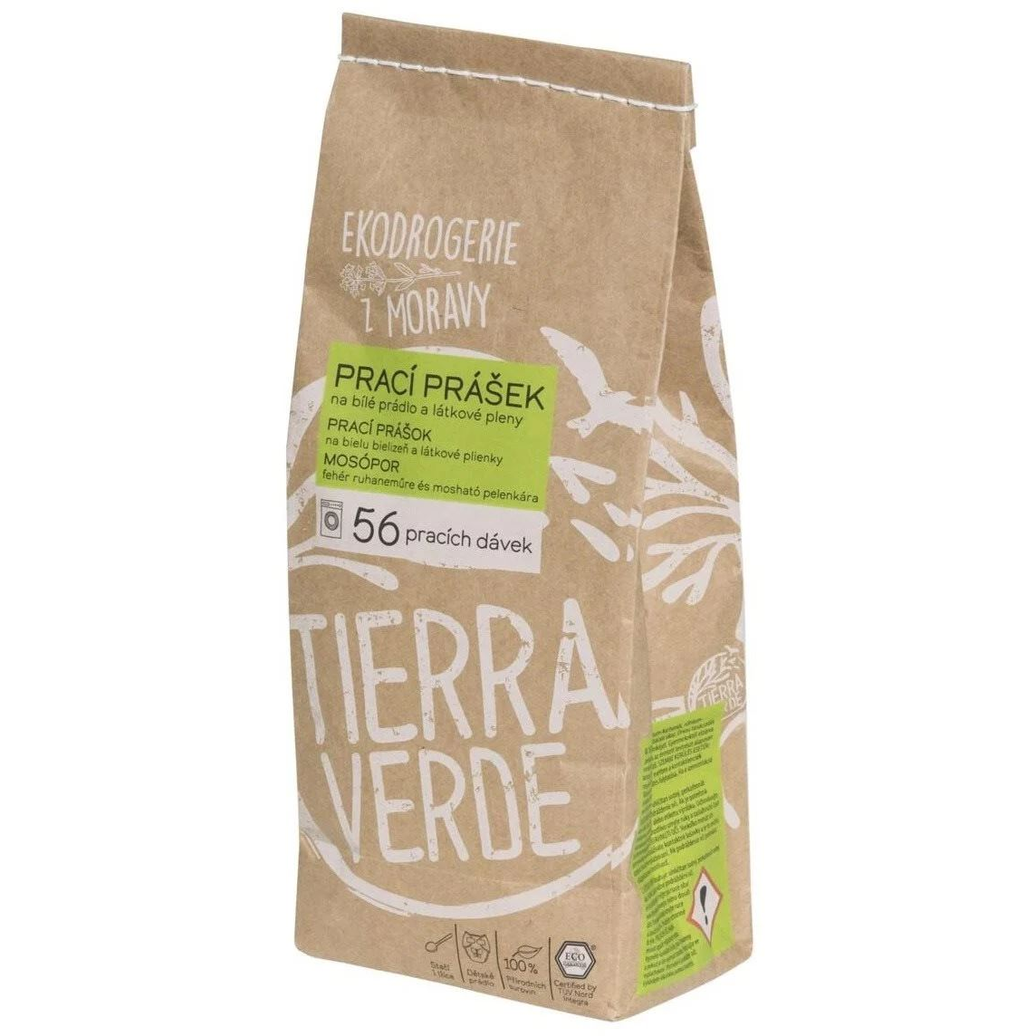 Tierra Verde bio mosószer fehér ruhaneműre és pelenkára 0.85kg (56 mosás) (8595691810400) (8595691810400)
