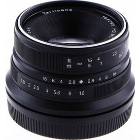 7Artisans 25mm f/1.8 APS-C (Sony E) (fekete) (A101B)