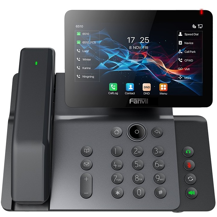 Fanvil V66 Pro Prémium PoE VoIP Telefon - Fekete (V66 Pro)