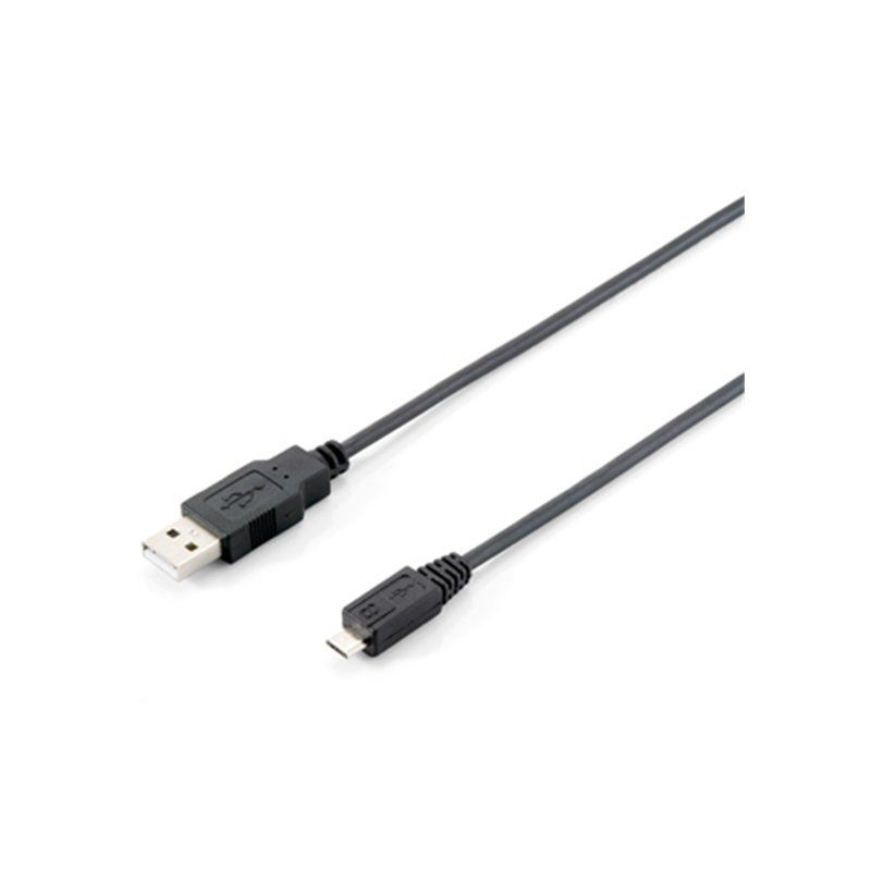 Equip 128523 USB kábel 1,8 M USB 2.0 USB A Micro-USB B Fekete (128523)