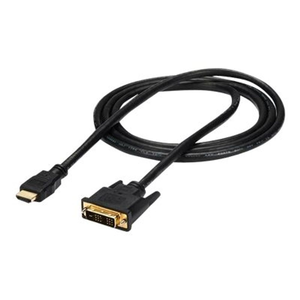 StarTech.com HDMIDVIMM6 videokabel adapter 1,8 m HDMI DVI-D Sort