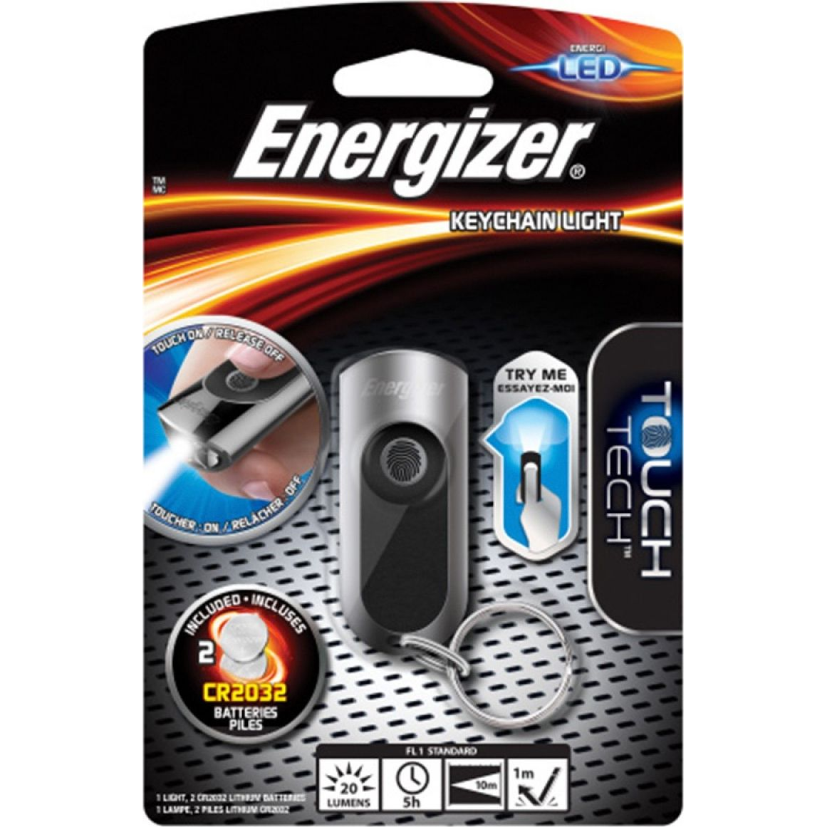 ELEMLÁMPA LED KULCSTARTÓ (EN-424225)