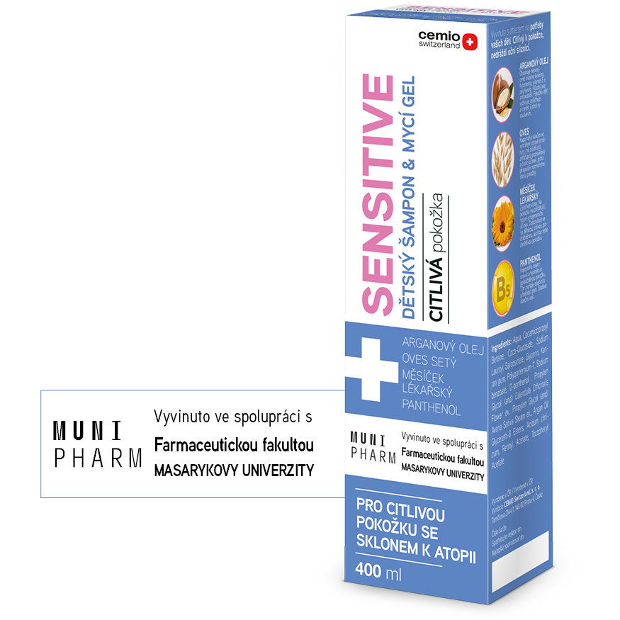 CEMIO Sensitive gyereksampon & mosógél 400 ml (8594160273494)