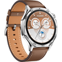 Смарт часовник Huawei Watch GT 5, 46mm, Tarnish Stainless Steel Case, Brown Composite Leather Strap