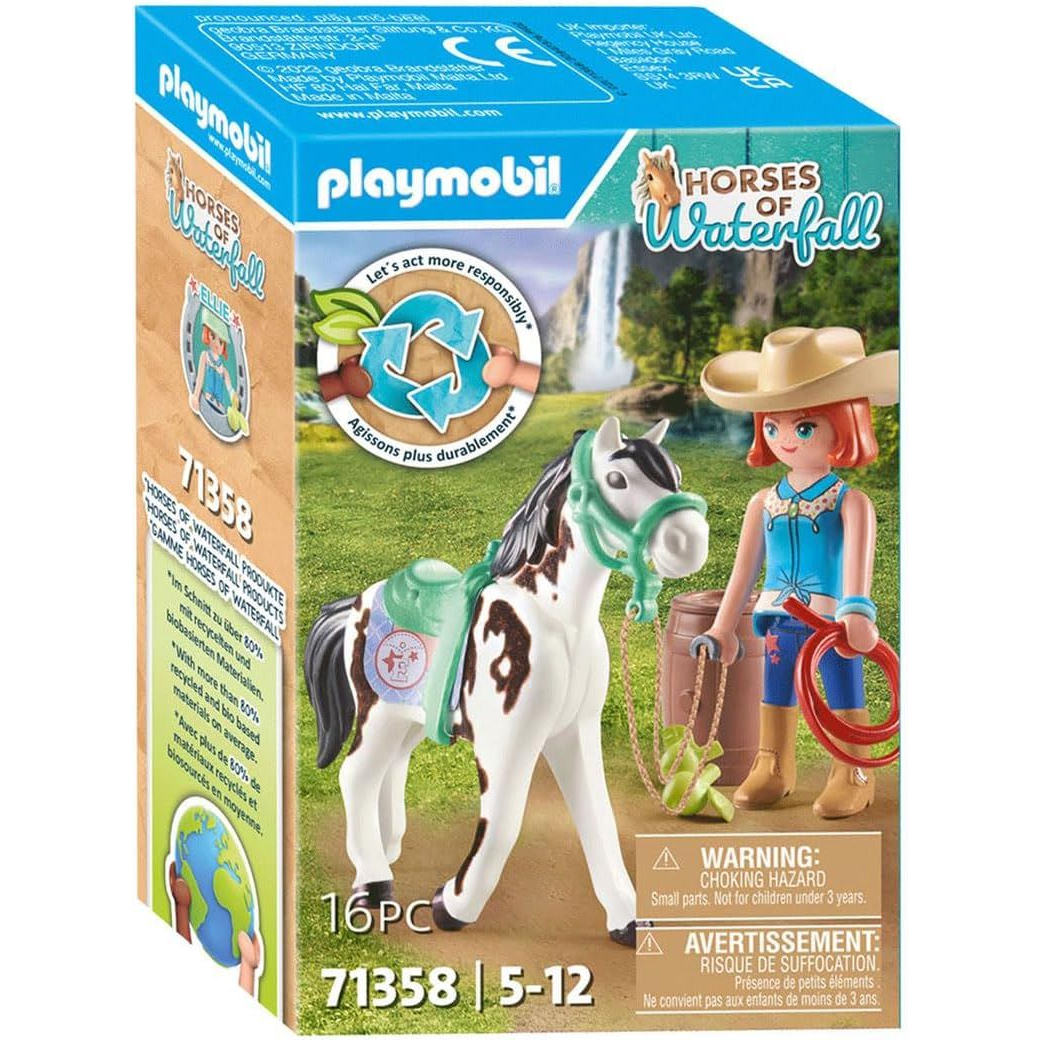 Playmobil Horses of Waterfall Ellie & Sawdust western lovasgyakorlatok (71358) (Playmobil71358)