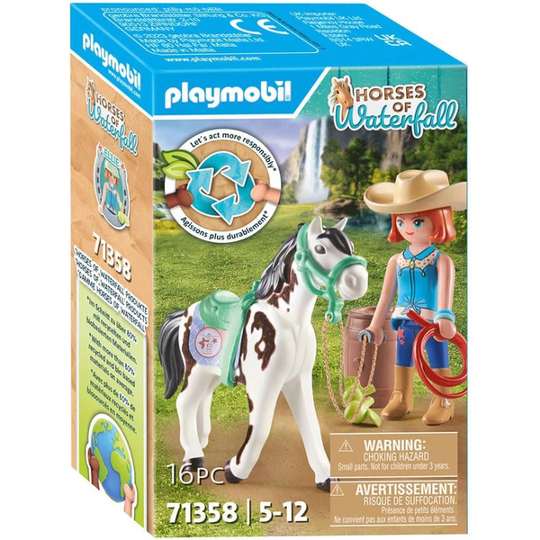 Playmobil Horses of Waterfall Ellie & Sawdust western lovasgyakorlatok (71358)