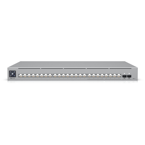 Ubiquiti 24-port, Layer 3 Etherlighting switch with 2.5 GbE, 8x 2.5 GbE RJ45 ports, 16x GbE RJ45 ports, 2x 10G SFP+ ports