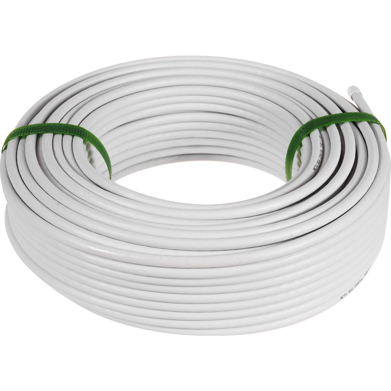 Maclean Koaxiális Kábel, Műholdas Antenna Kábel, RG6 1.02CU+4.8FPE+CU/P+32*0.12CU+6.8PVC, 50M, MCTV-471 (MCTV-471)