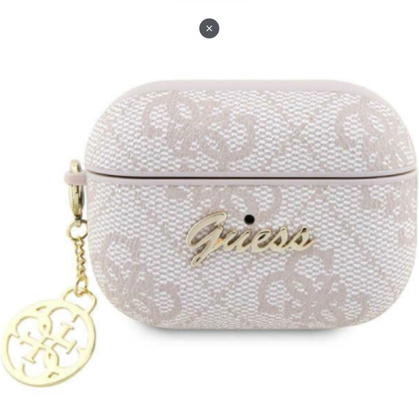 Guess 4G Script Charms Airpods Pro 2 Tok - Rózsaszín