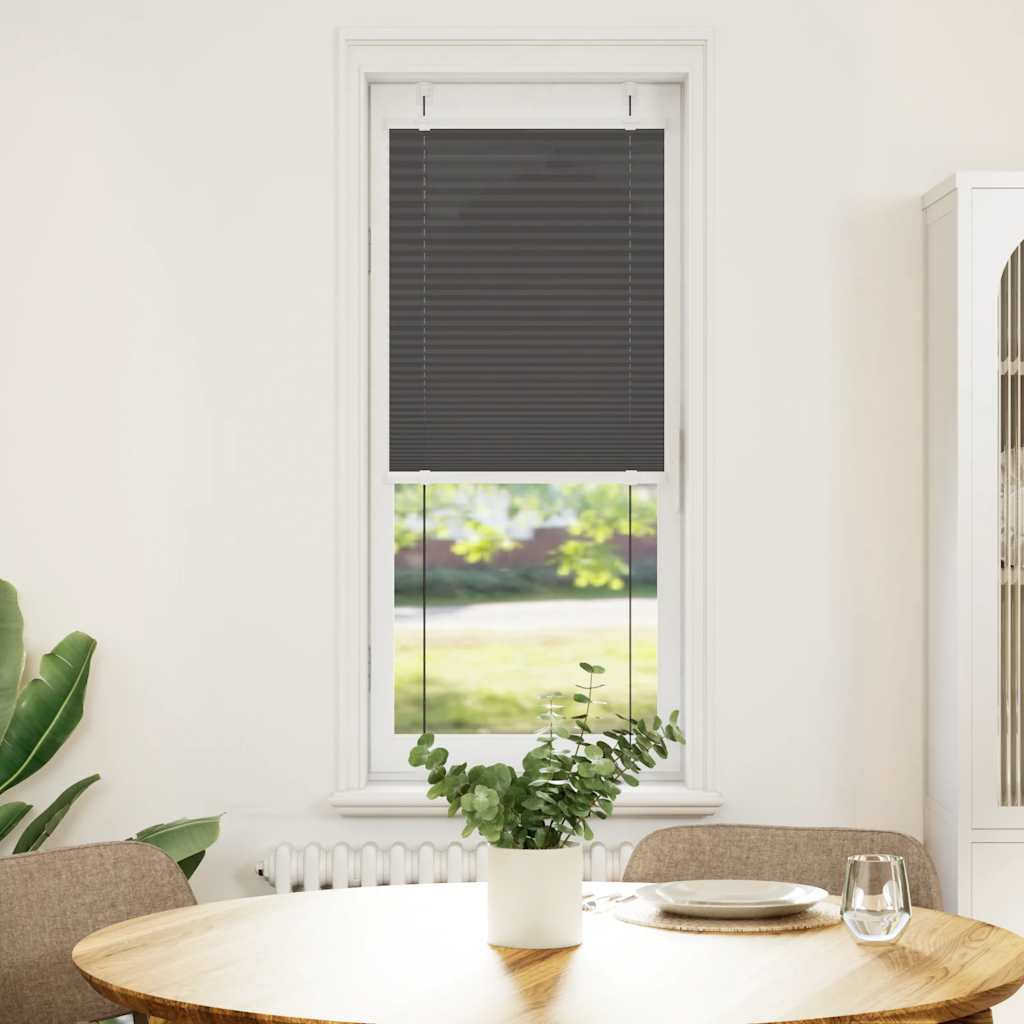pliszírozott redőny fekete 45x100 cm szövetszélesség 44,4 cm (4015115)