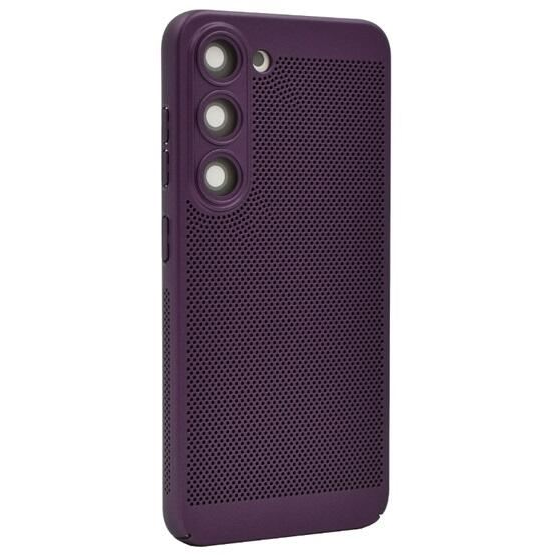 Gigapack Samsung Galaxy S23 (SM-S911) légáteresztő, lyukacsos műanyag tok lila (GP-142594) (GP-142594)