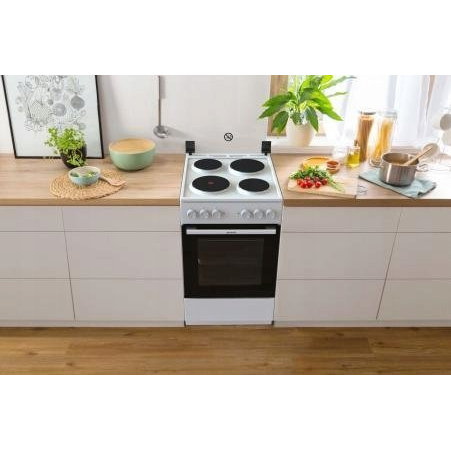 Gorenje GE5A21WH prenosný varič Voľne stojaci sporák Elektrický Utesnená platňa Biela