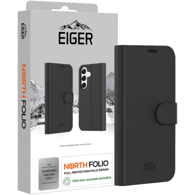 Eiger North Folio Samsung Galaxy S25+ Telefon tok - Fekete (EGCA00718)