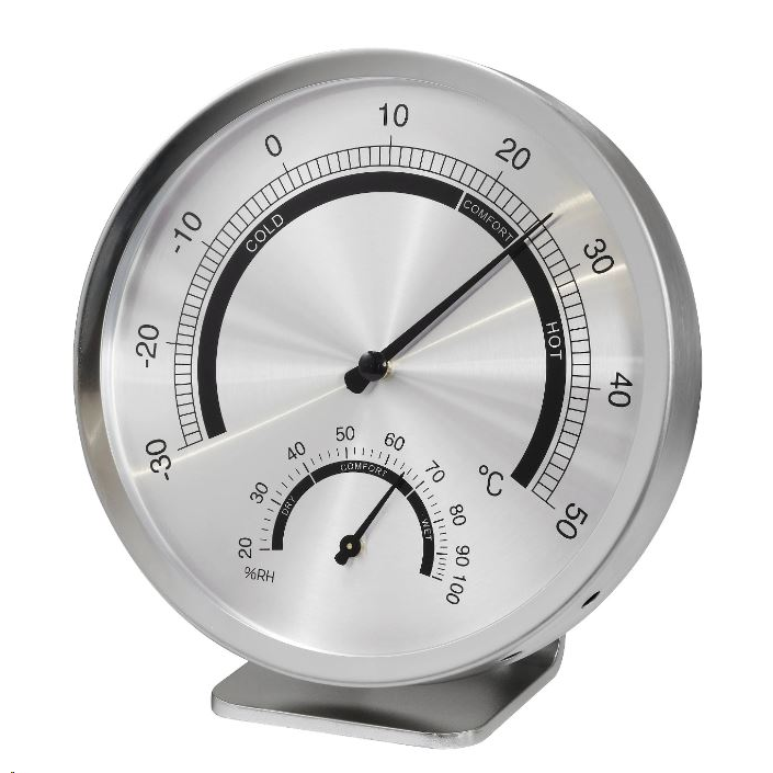 Hőmérséklet- és légnedvesség mérő ezüst (6034HIC) (6034HIC)