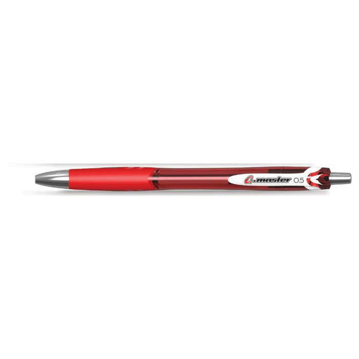 Felxoffice G.master nyomógombos zseléstoll - 0.25mm / Piros (FO-GEL021RED)