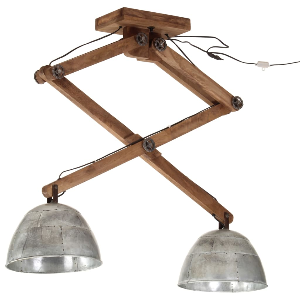 vintage ezüst mennyezeti lámpa 25 W 29 x 18 x 85 cm E27 (371928)