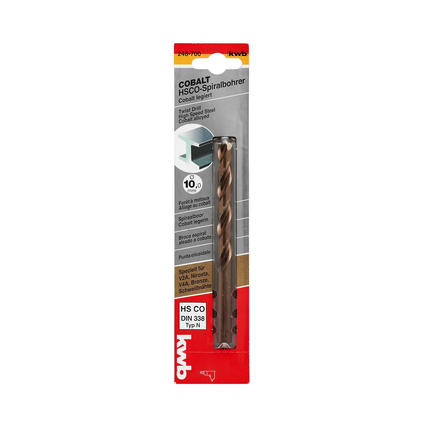 KWB PROFI HSS-G CO TWIST DRILL fémfúrószár 3.3mm (49248633) (49248633)