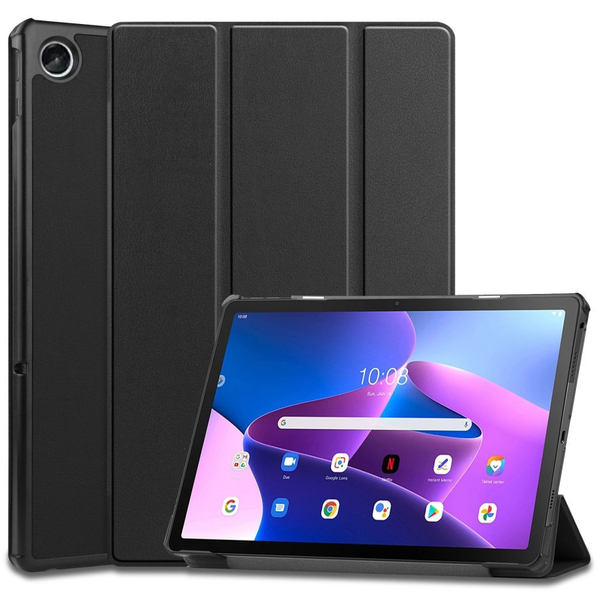 Lenovo Tab M10 Plus (10.61) (3-то поколение) TB125 / TB128, кутия за папки, Trifold, черен (126587)