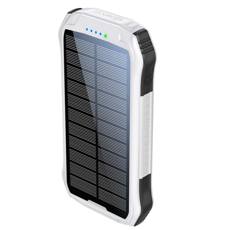 Boompods Neutron Solar 10000mAh Napelemes Power Bank Fehér (PNSWHT)