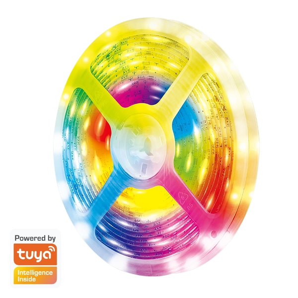 LogiLink WiFi Smart RGB multicolor Light Strip, 5m, Tuya compatible
