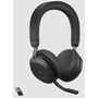 Jabra Evolve2 75 Слушалки Жична и безжична Лента за глава Офис/Център за обаждания UBS тип C Bluetooth Черен