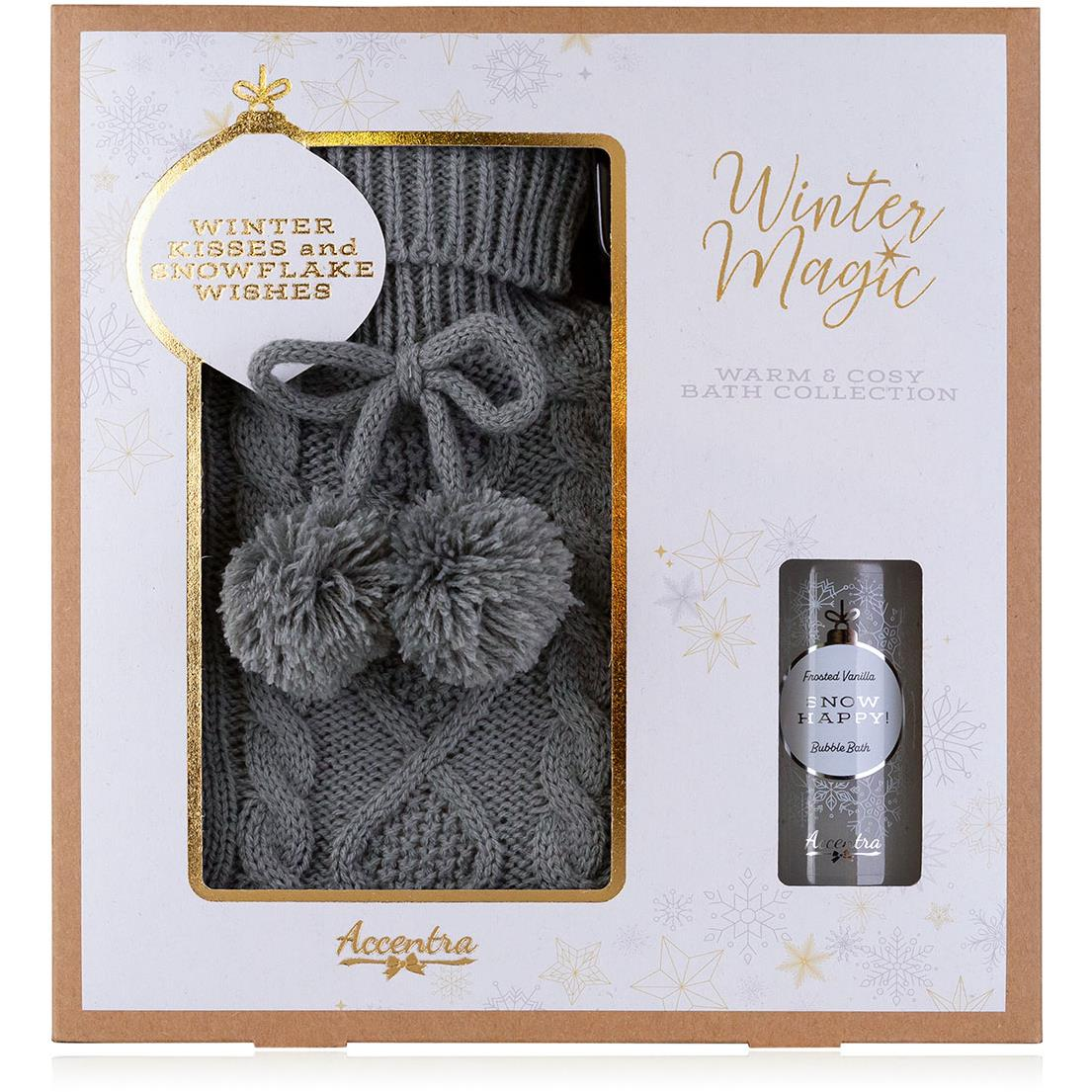 ACCENTRA Winter Magic vízmelegítővel/vizes palack kötött csomagolással, 100 ml (4015953720222)