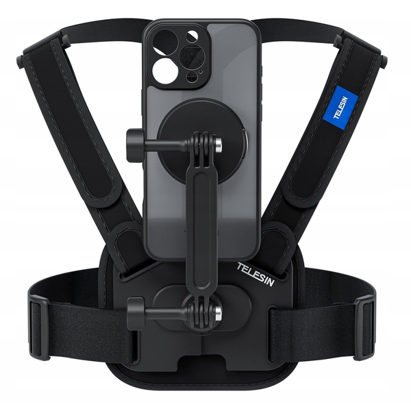 Telesin Szelki Chest Mount Uchwyt Na Klatkę Do Apple Iphone 16 Pro Max Gopro Dji / S2-cgp-02
