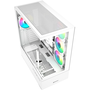 Sharkoon AK6 RGB Midi Torony Számítógépház + 3db 120mm RGB ventilátor - Fehér