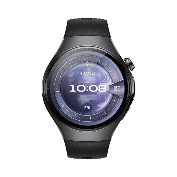 Huawei WATCH 5 3,81 cm (1.5") AMOLED 46 mm Digital 466 x 466 pixel Berøringsskærm Sort Wi-Fi GPS (satellit)