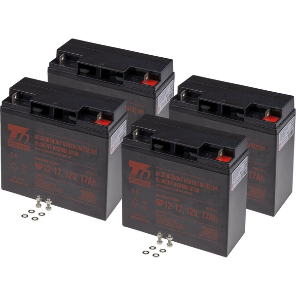 Battery set T6 Power for APC Smart-UPS SMT3000I, VRLA, 12 V